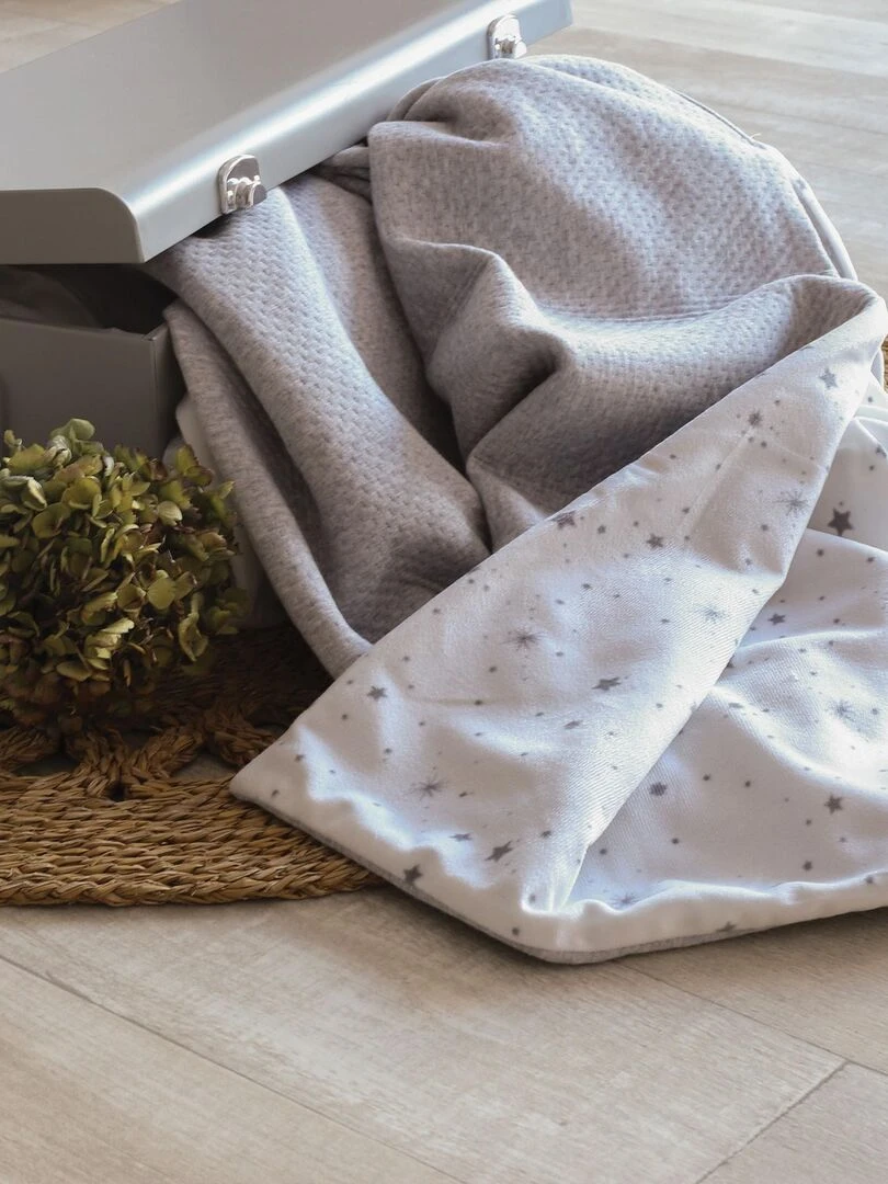 Couverture bébé Trois Kilos Sept   Gris