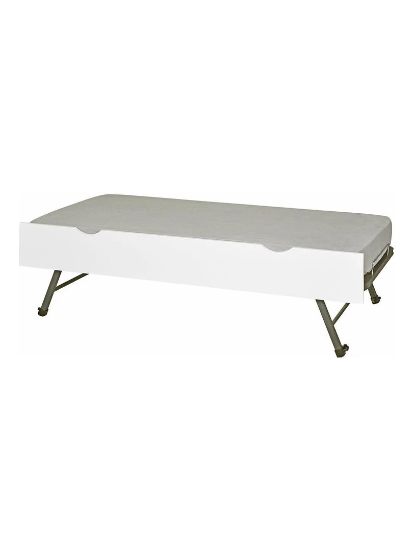 Sommier gigogne avec façade 2 mains Makuria AKITEN RETAIL Blanc