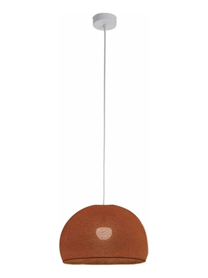 Suspension simple coupole 31cm Marron havane