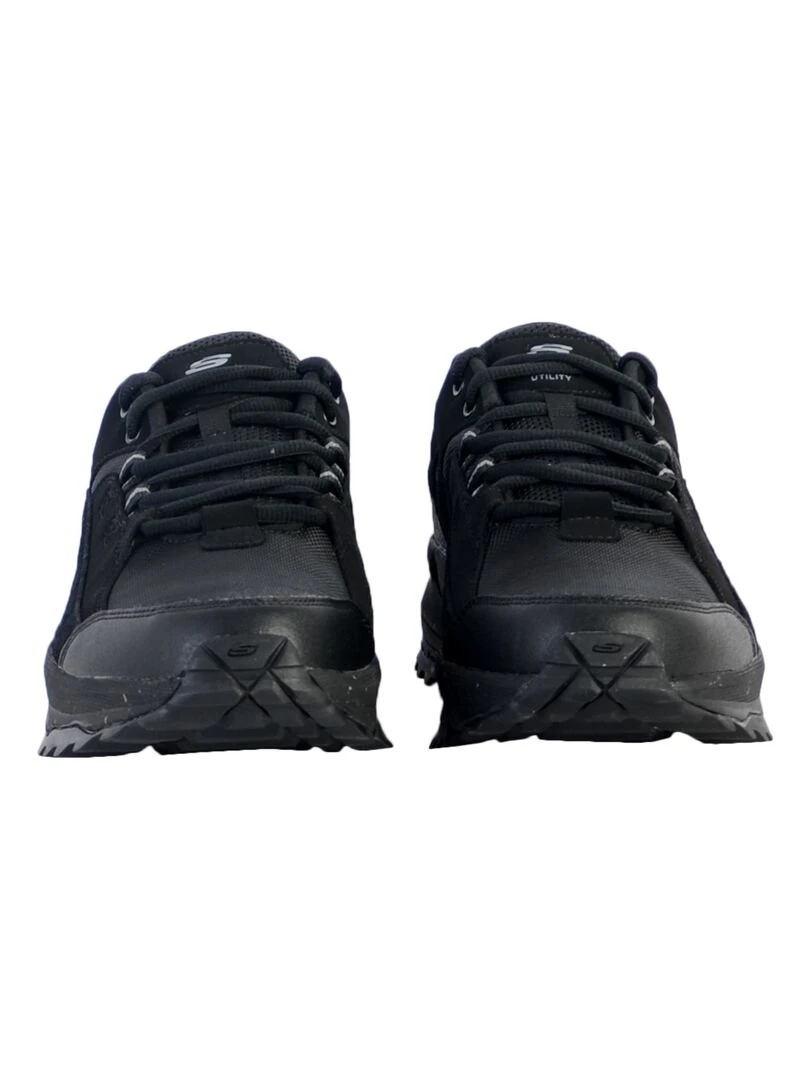 Basket Cuir Skechers Road Sector   Noir