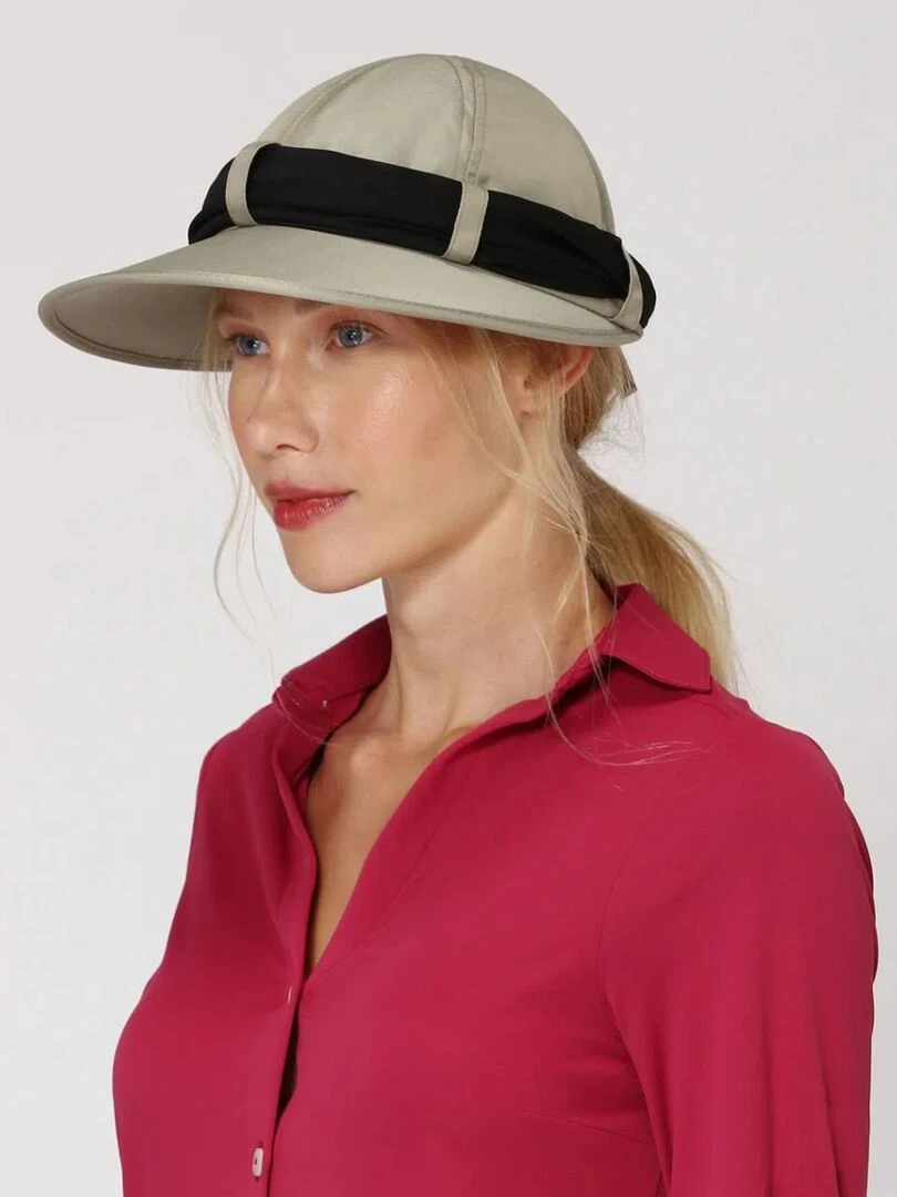 Casquette Cap Saint Tropez Kaki Preto Upf50+ / UV Line Beige