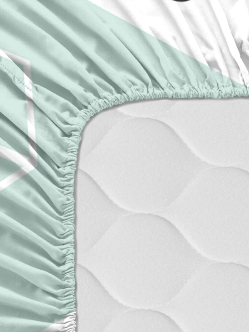 Drap housse Rainbow "Happyfriday"   Blanc