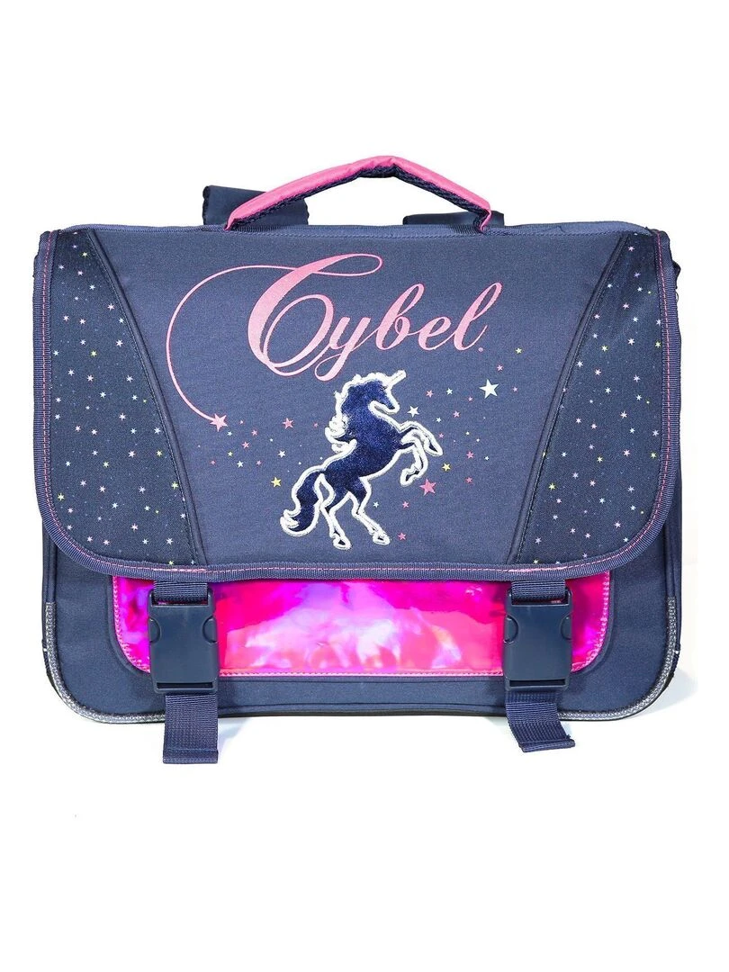 Cartable 38 cm Cybel Cheval / Licorne Marine et Rose Bagtrotter Bleu