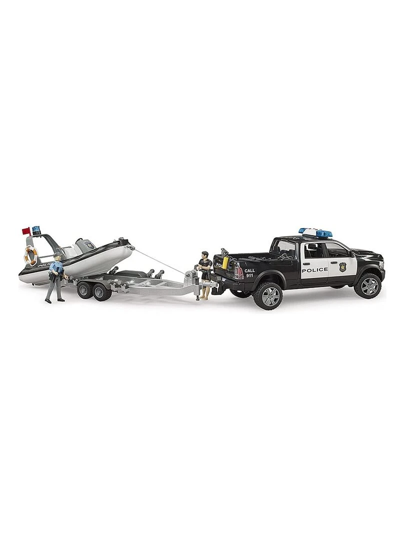 bworld Pick up de police RAM 2500 avec module L + S  remorque  bateau  policière et plongeur   N/A
