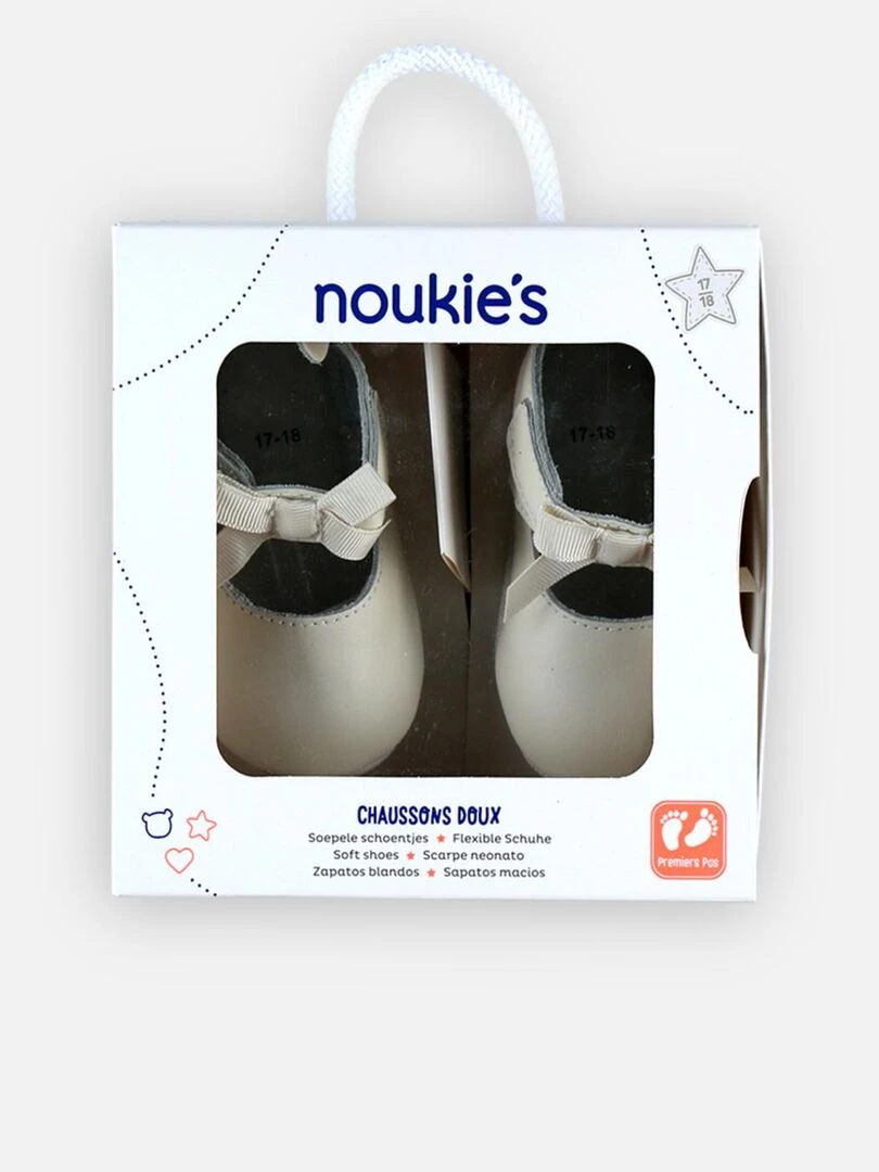 Chaussons en cuir    Noukie's   Blanc