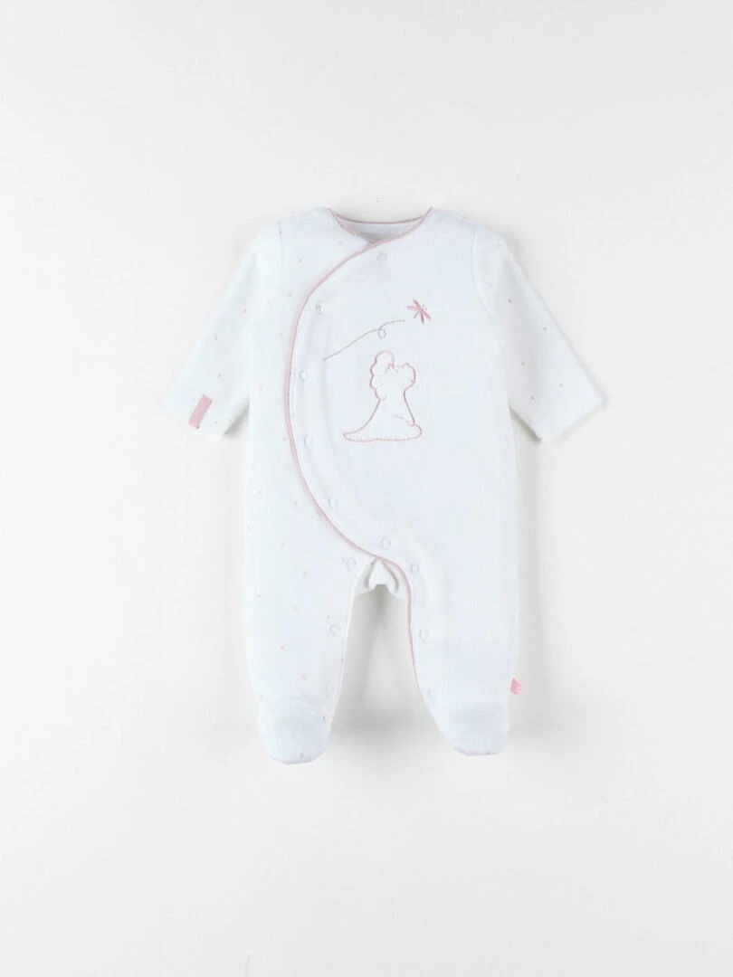 Pyjama 1 pièce Popsie en velours Noukie's Blanc
