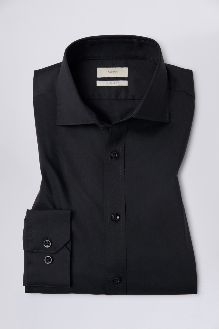 Tailored Fit Sky Twill Non-Iron Shirt   Buy Online at Moss