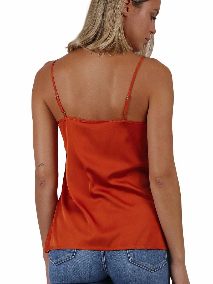 Débardeur Puntilla Escote   Orange