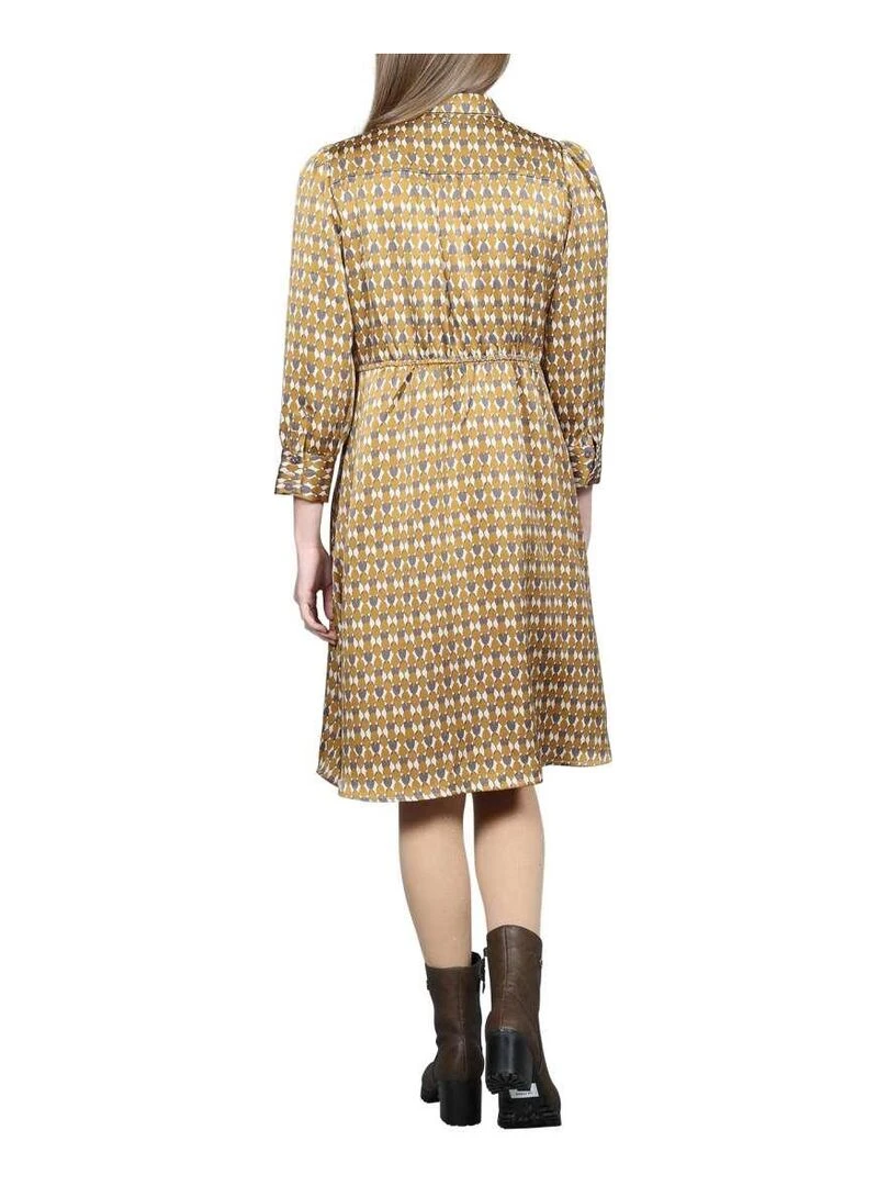 CHATTAWAK   Robe courte évasée   Jaune