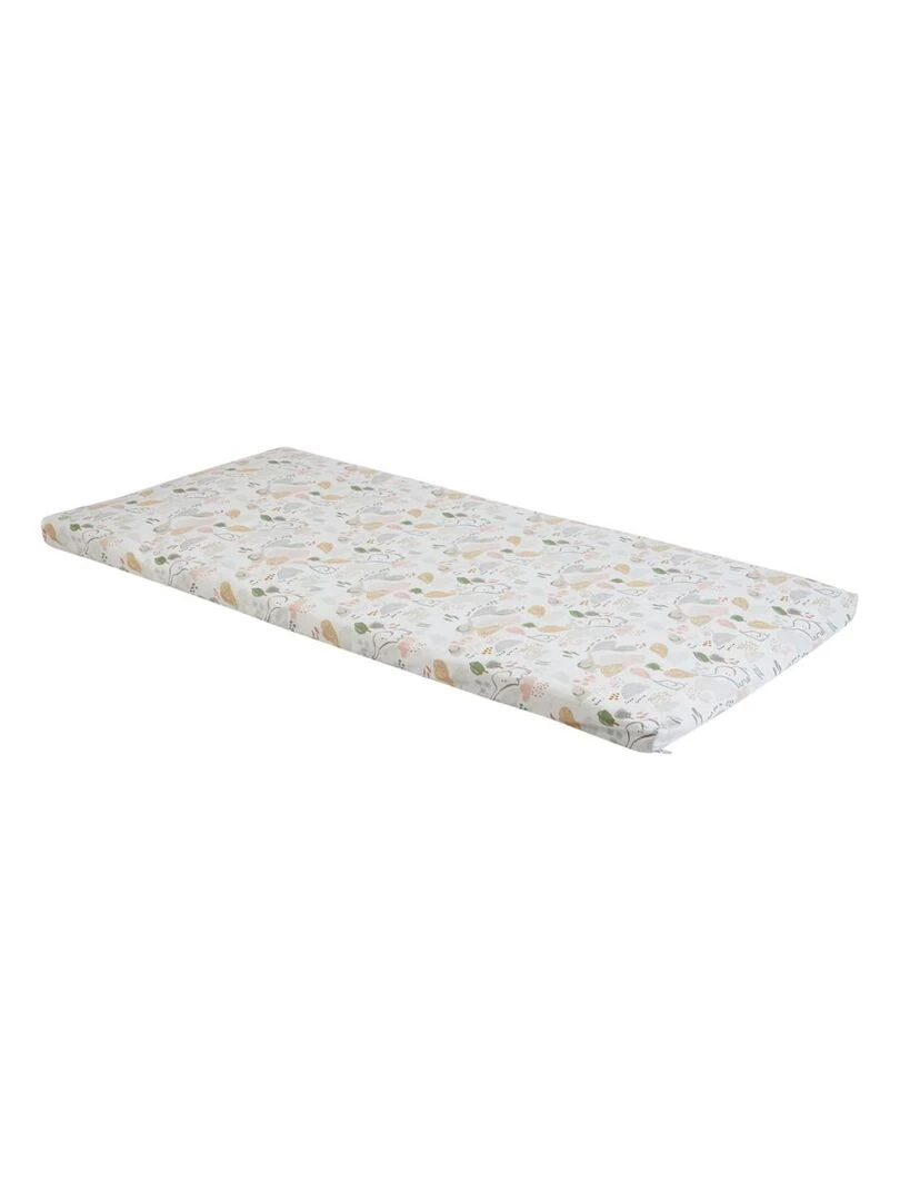 Tinéo Matelas nomade 60x120cm Savane Blanc Beige