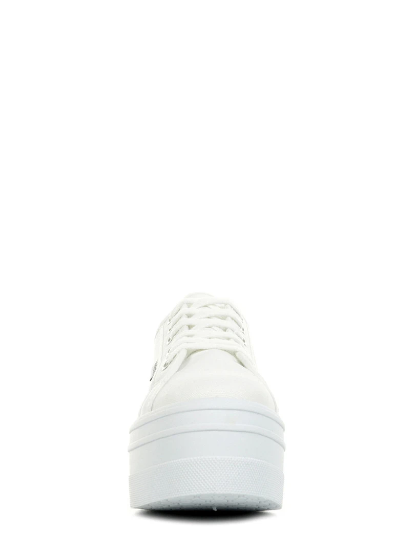 Baskets Basket Lona Plataforma   Blanc