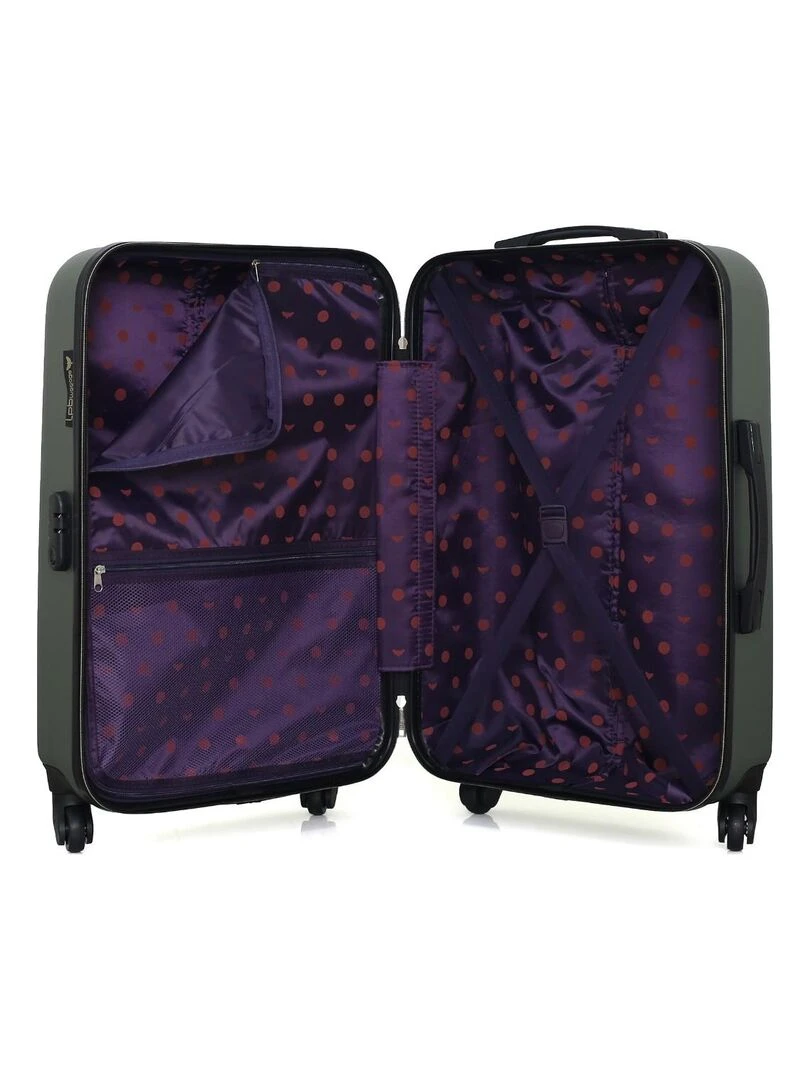 LPB LUGGAGE   VALISE WEEKEND ABS ELEONOR 4 ROUES 65 CM   Vert kaki