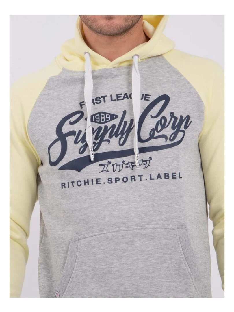 Sweat capuche WANDY   Jaune