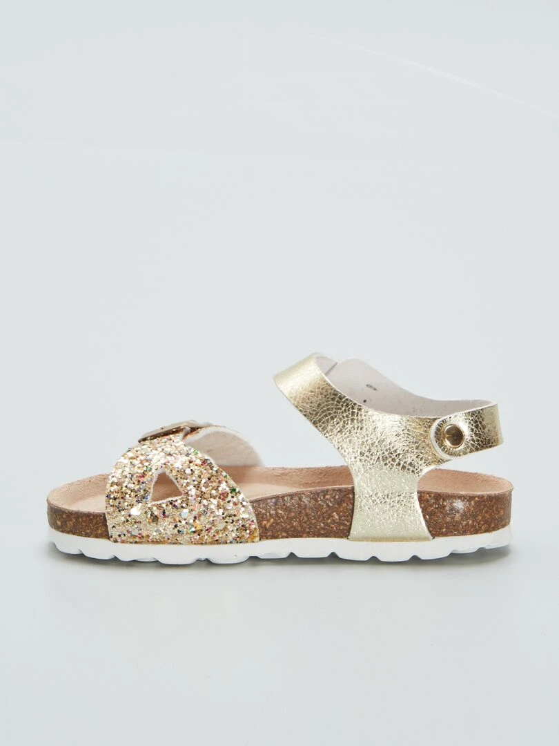 Sandales à brides   Doré