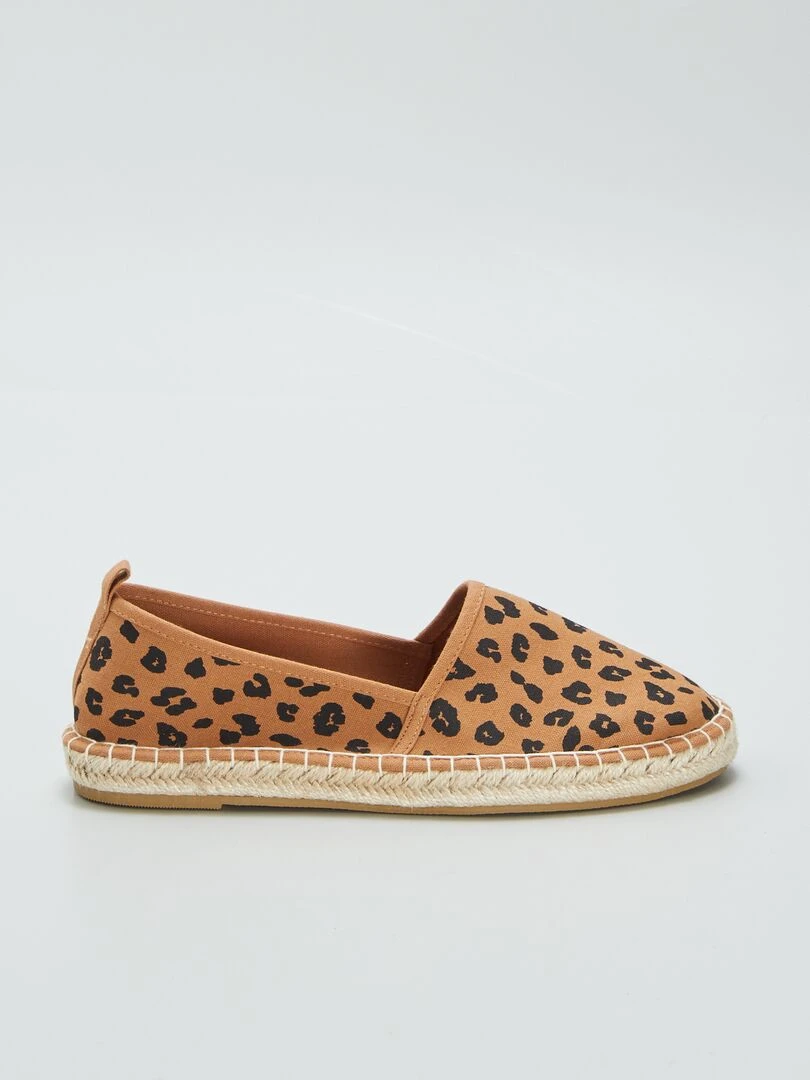 Espadrilles en toile léopard Léopard