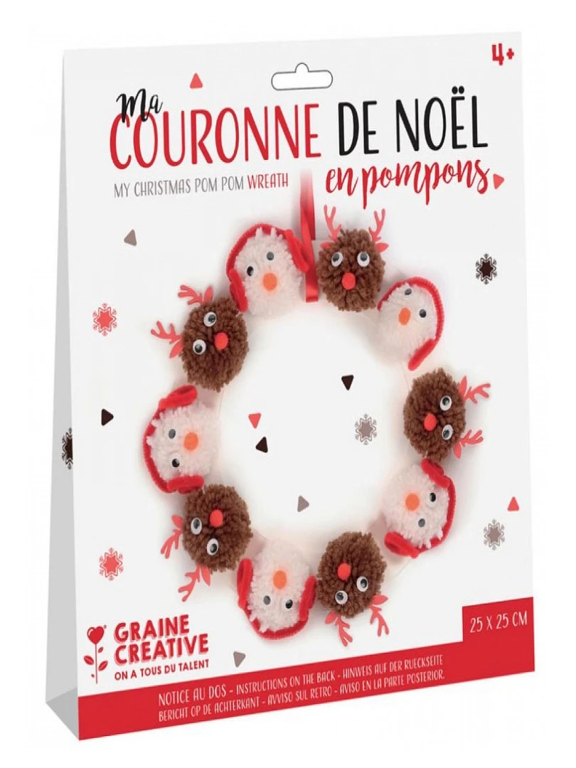 Kit Couronne Noel Pompons N/A