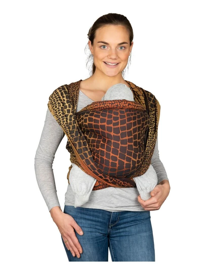 Hoppediz Écharpe de portage tissée bio Marron