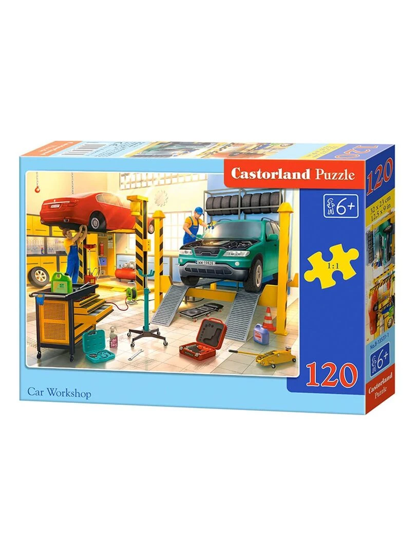 Puzzle 120 pièces : Atelier de voitures N/A