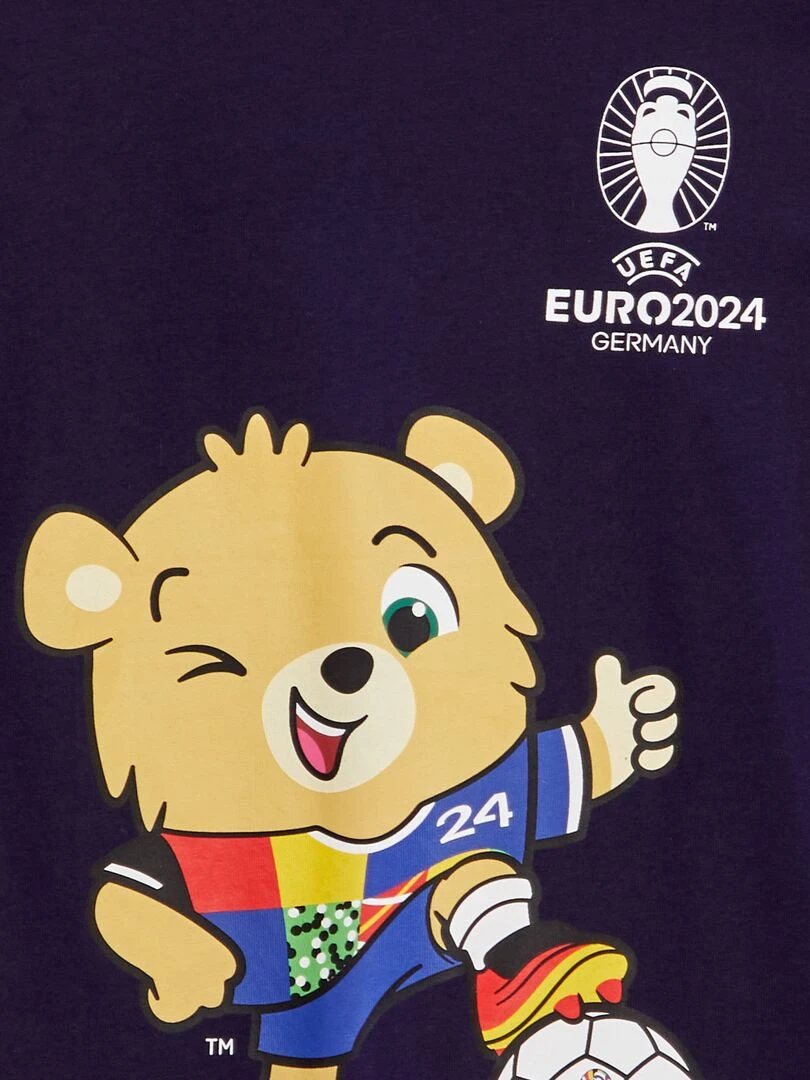 T shirt 'mascotte' EURO 2024 Bleu