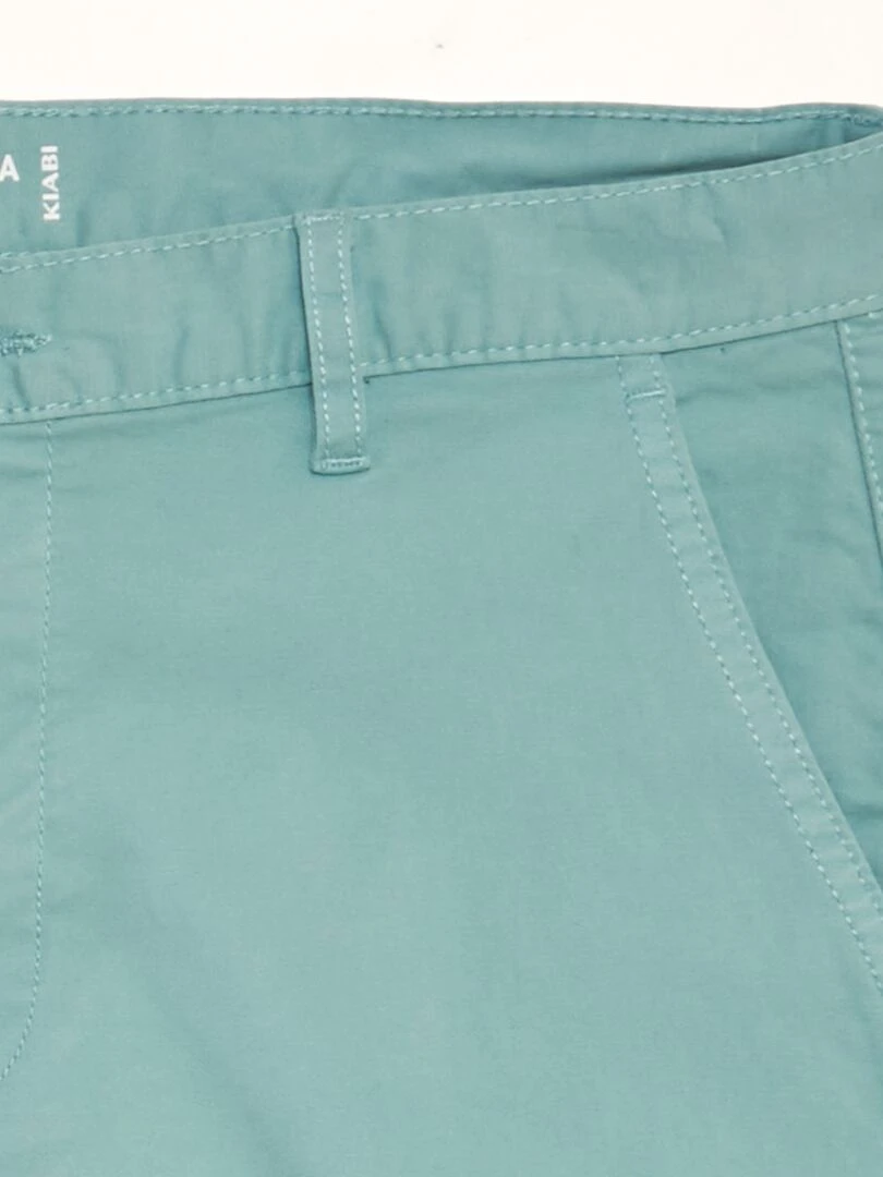 Bermuda chino uni   Bleu