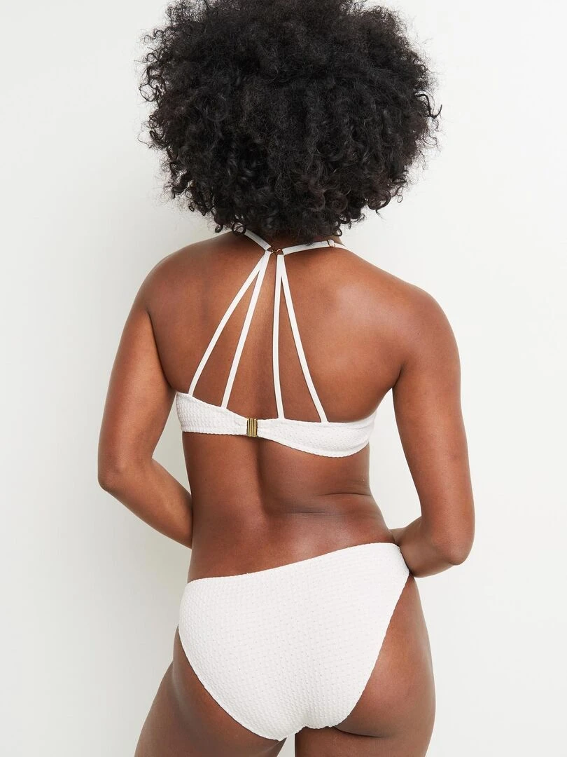 Maillot de bain culotte midi haute Maud   RougeGorge Lingerie   Blanc