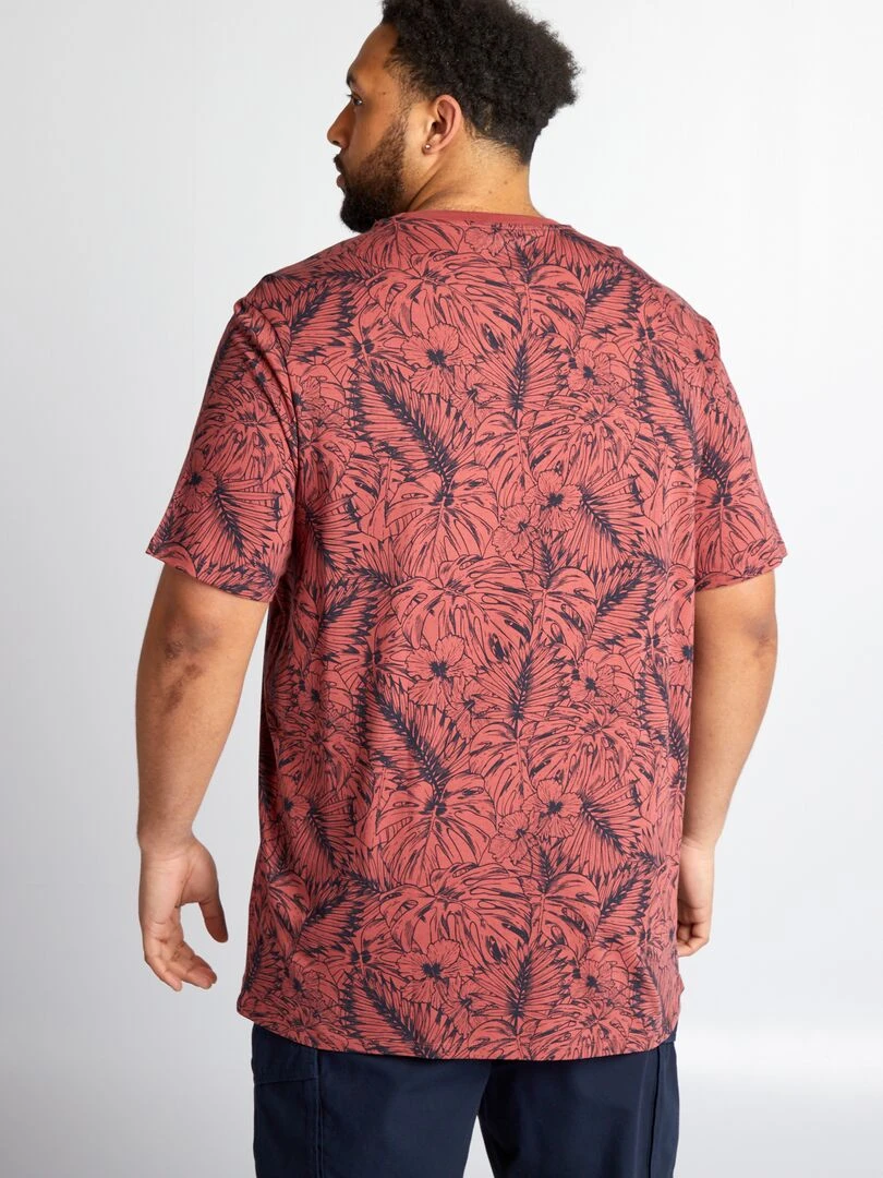 T shirt en maille jersey   Rouge