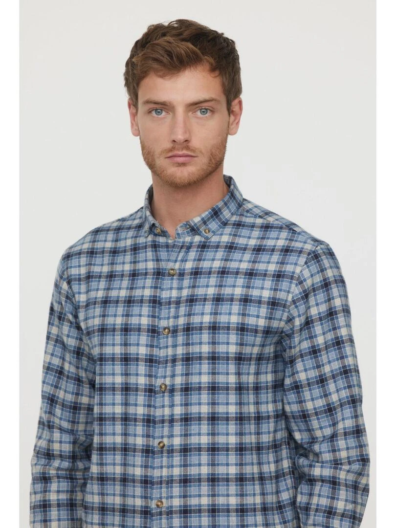 Lee Cooper   Chemise manches longues coton regular DULOPA   Gris