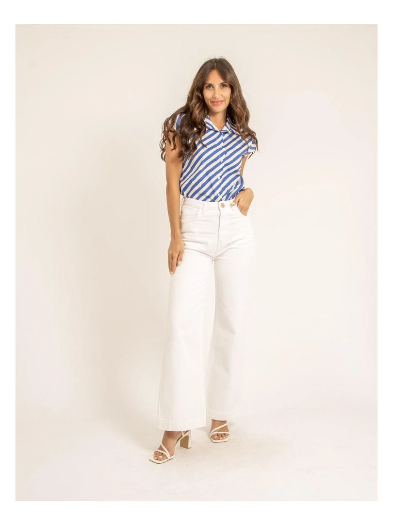 Chemise sans manches OMANIE   Bleu