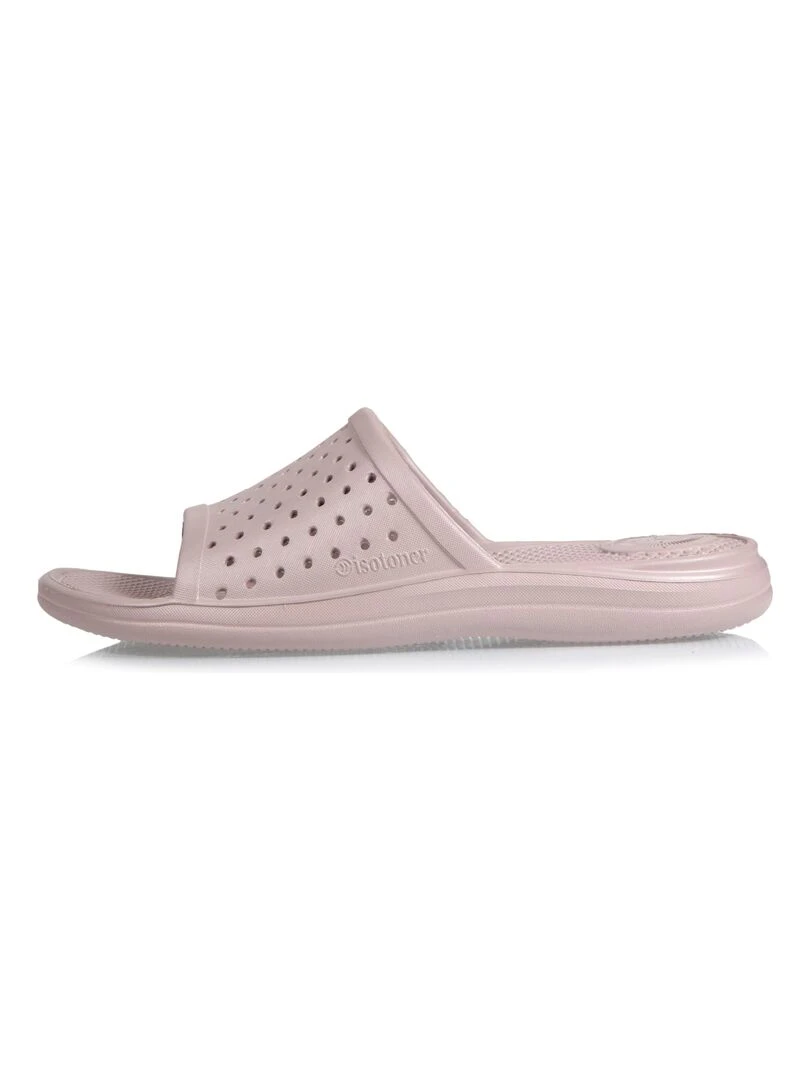 Mules claquettes Femme ajourées Taupe   Taupe