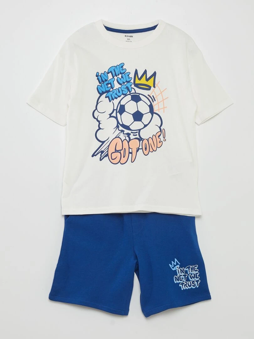 Short de bain imprimé   Bleu moyen