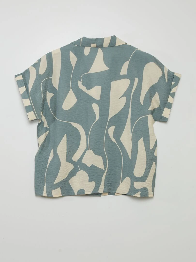 Chemise à col pyjama 'JDY'   Beige/vert