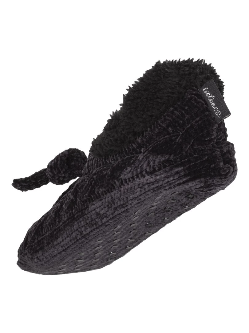 Chaussettes chaussons Femme Nœud   Noir