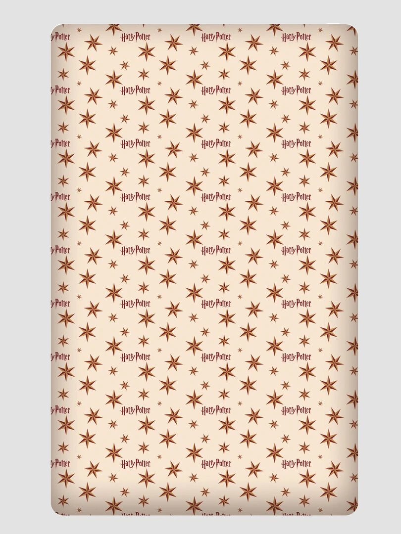 Drap housse 'Harry Potter' Rouge/beige
