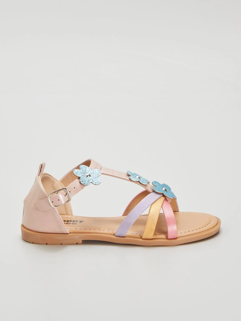Sandales colorées fantaisies Multi