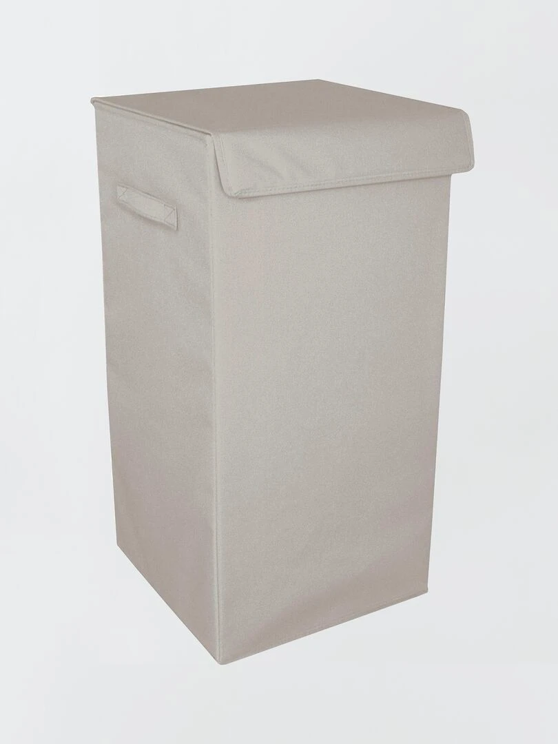 Panier à linge pliable intissé gris clair