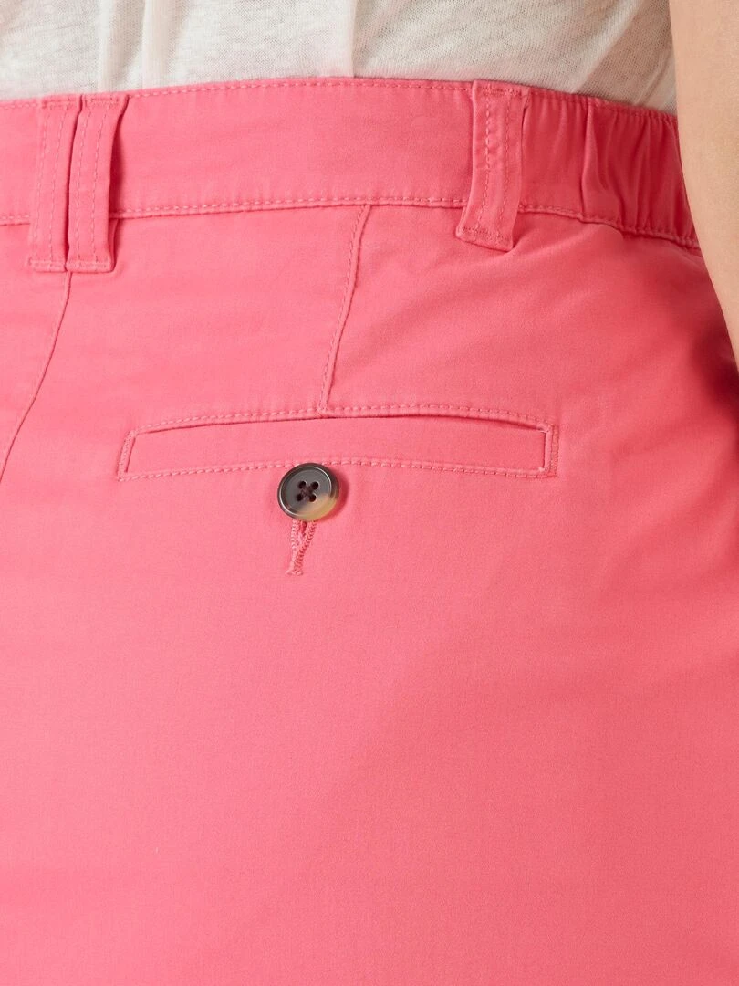 Jupe chino   Damart   Rose