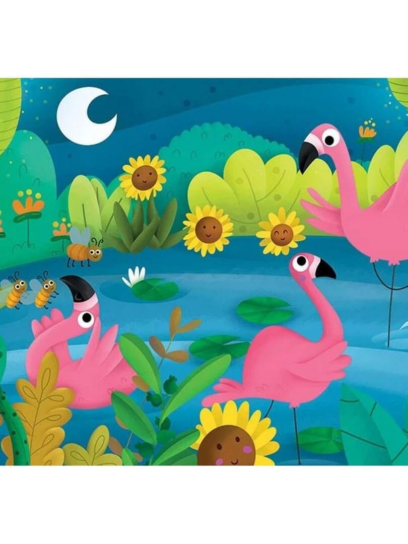 Puzzle 48 pièces : Flamands roses N/A