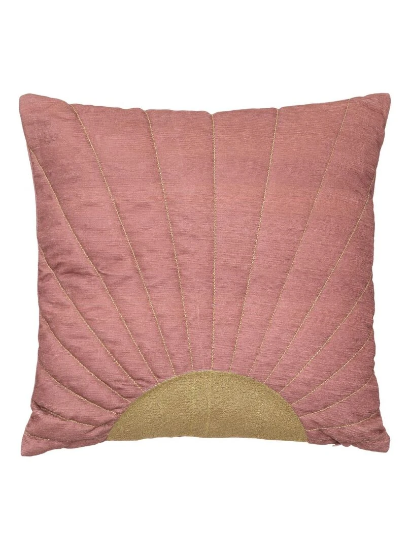 Coussin soleil levant gold Rose clair