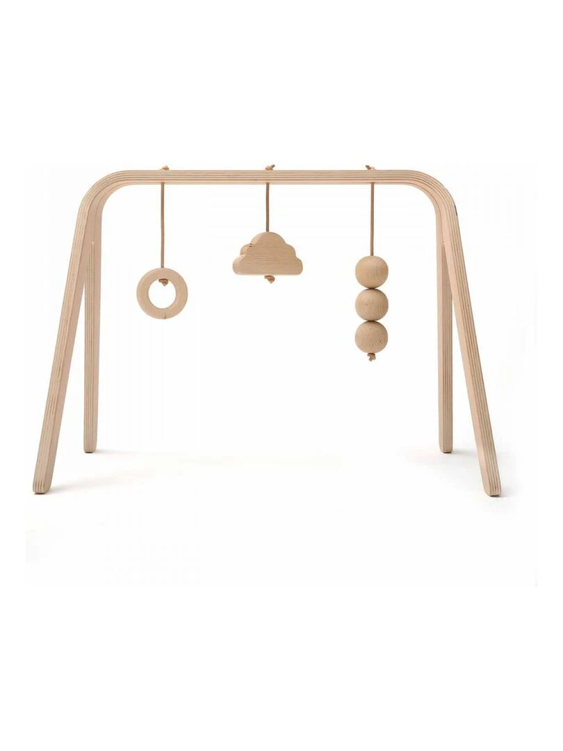 Arche d'éveil NAHO avec Jouets en Bois Beige