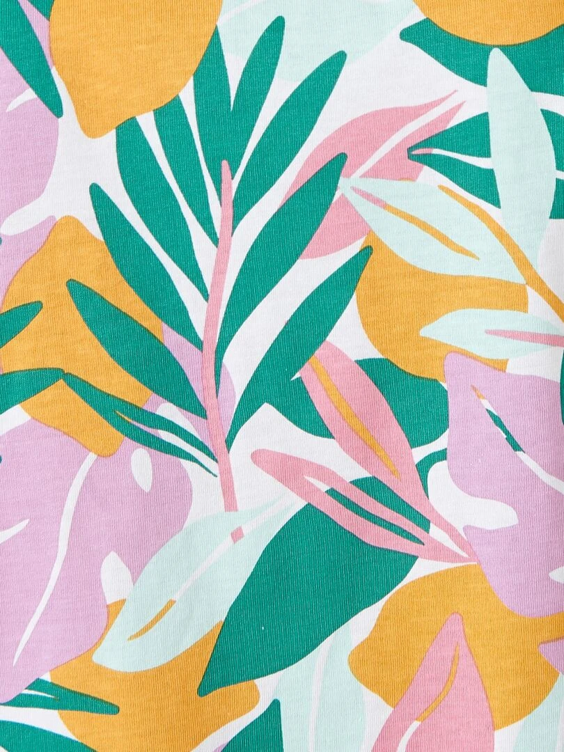 T shirt de pyjama en pur coton peigné   Damart   Jaune