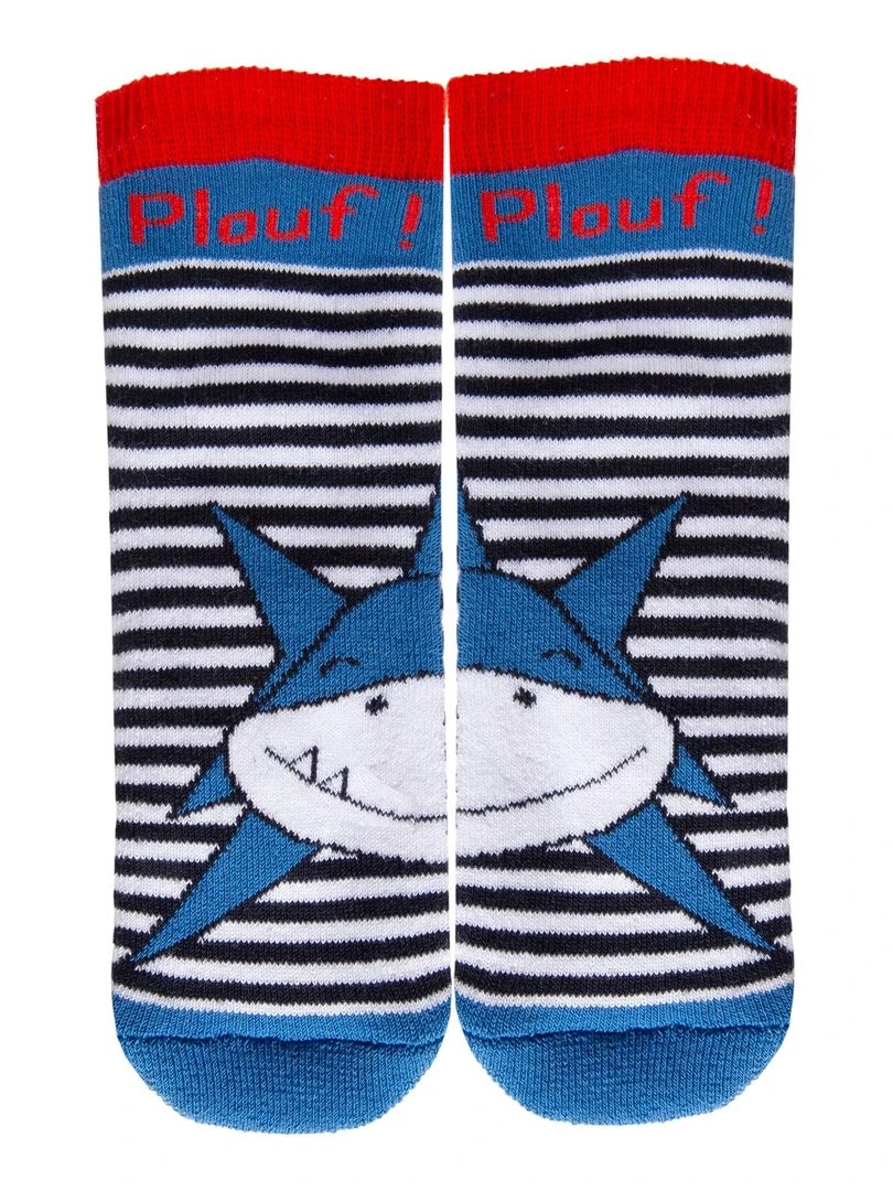 Chaussettes antidérapantes Requin marine 19/26 Bleu marine