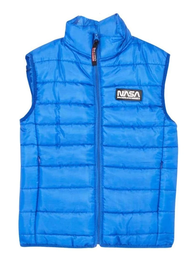 Nasa Parka homme imprimé logo Bleu