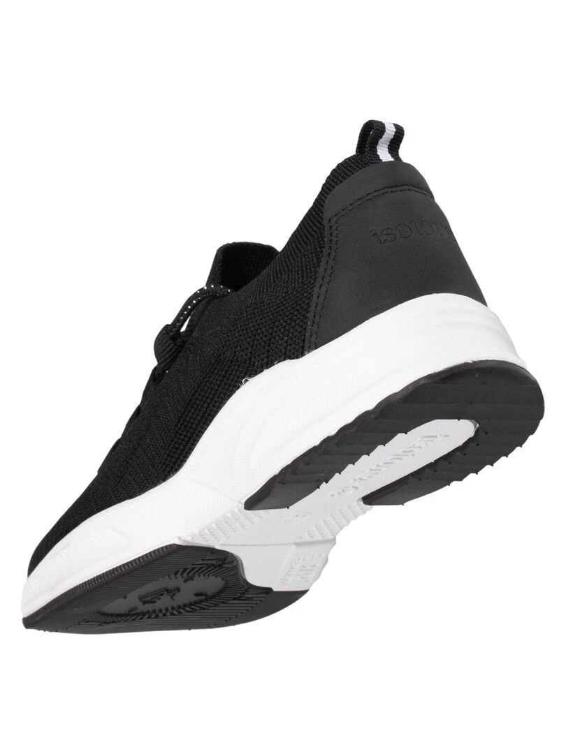 Baskets Confort Femme Slip on à lacets Noir   Noir
