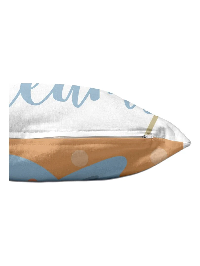 Housse de coussin Candies "Happyfriday"   Blanc