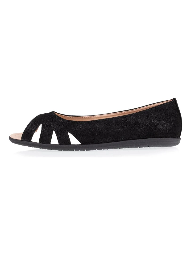 Ballerines Femme ouverte Noir   Noir