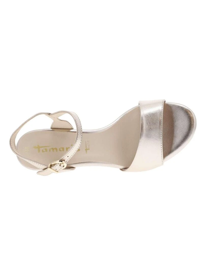 TAMARIS   Nu pieds talon bloc   Gris