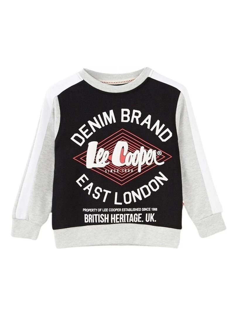 Lee Cooper Sweats Et Gilets garçon imprimé logo en coton Noir