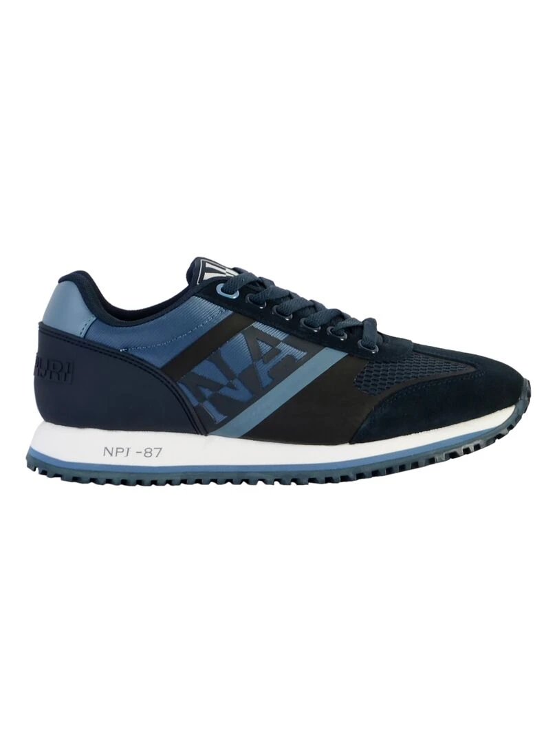 Basket Napapijri Suede Running Bleu