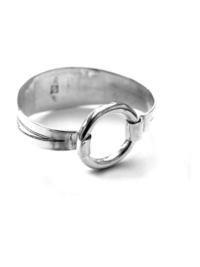 Bracelet large ethnique en argent  Bijoucolor   Argent