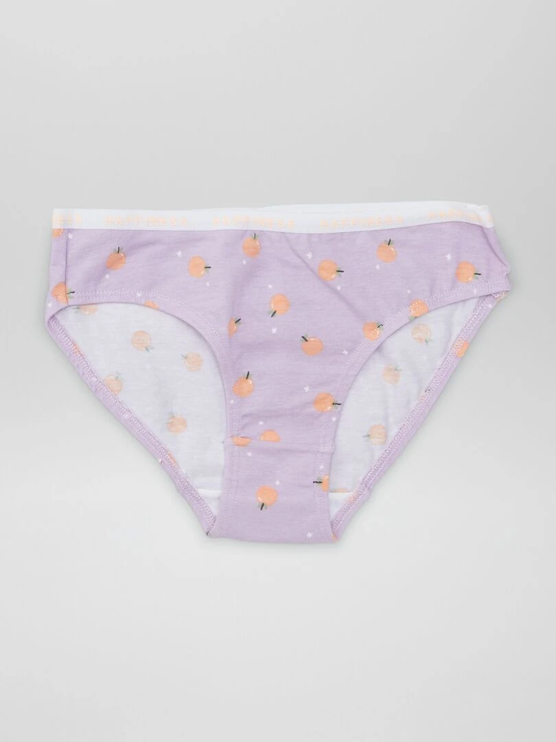 Lot de 4 culottes imprimées   Orange